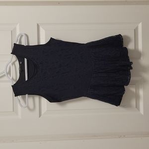 Lace top with ruffles